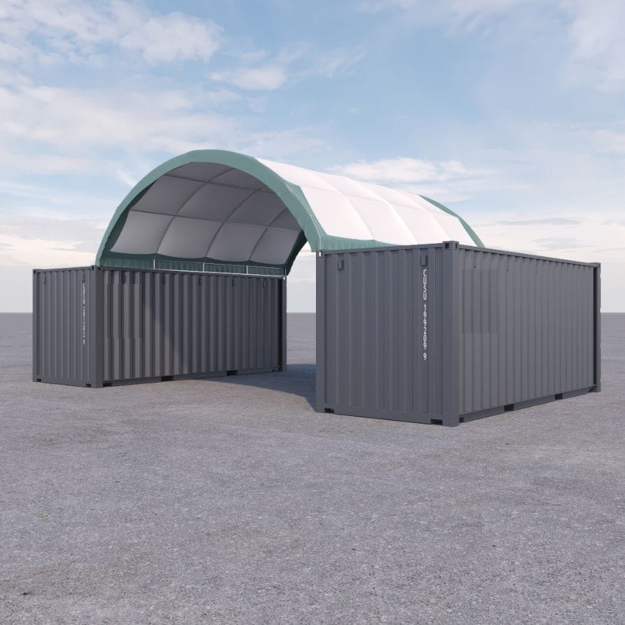 20&rsquo; x 20&rsquo; Fabric Container Shelter - Container Consultants Australia