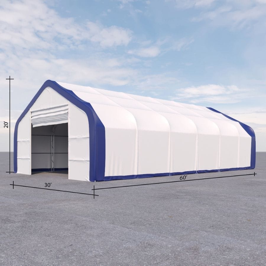 Dual Truss Storage Shelter (30&prime; x 60&prime; x 20&prime;) - Container Consultants Australia