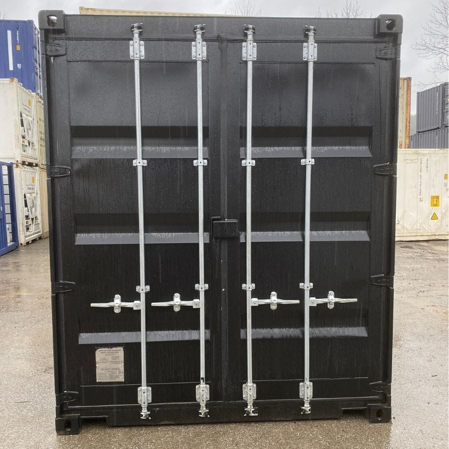 20&rsquo;HC New (1-Trip) Shipping Container &ndash; Painted Black - Container Consultants Australia