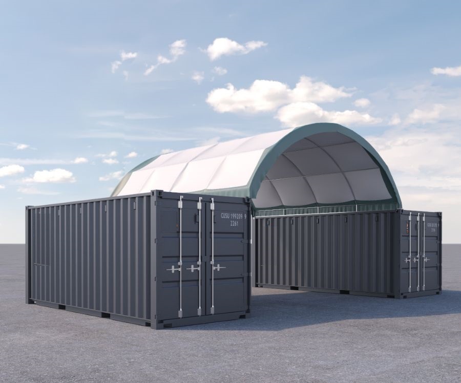 20&rsquo; x 20&rsquo; Fabric Container Shelter - Container Consultants Australia