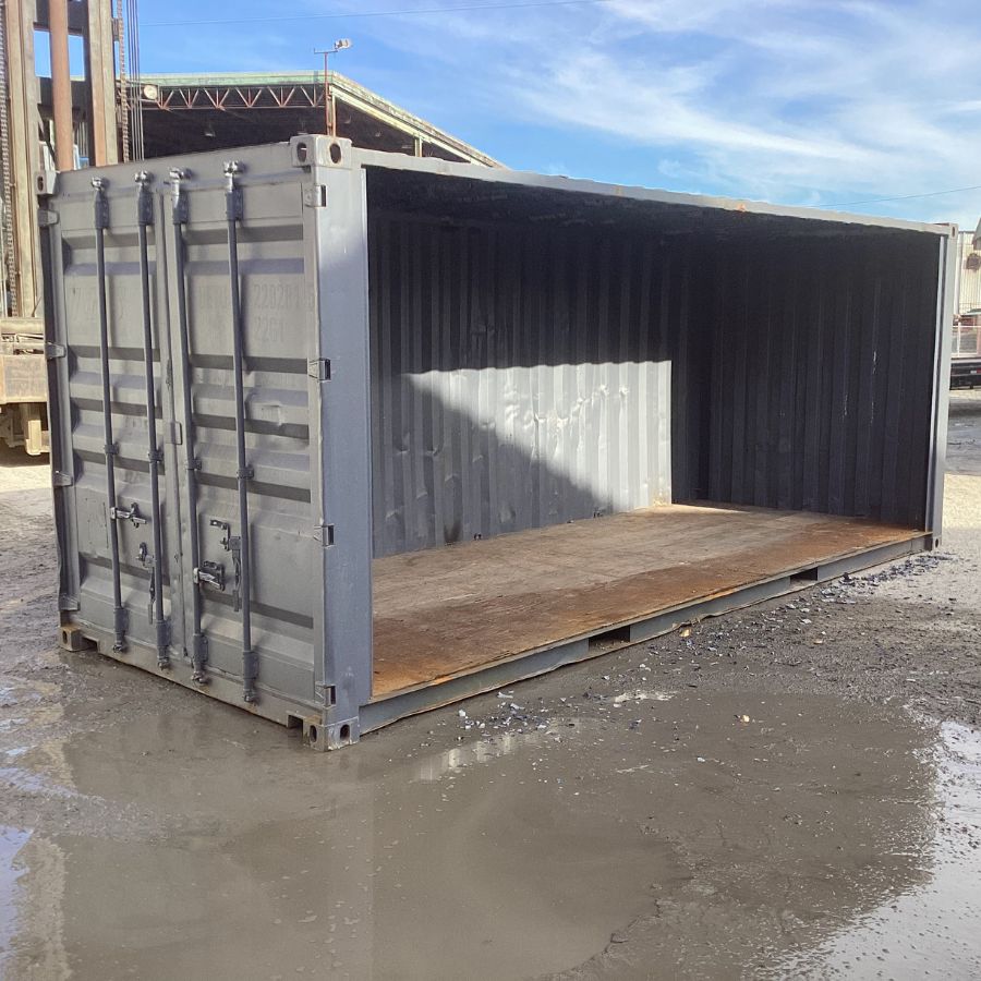 20&prime; Used &ldquo;Open-Face&rdquo; Shipping Container (Special) - Container Consultants Australia